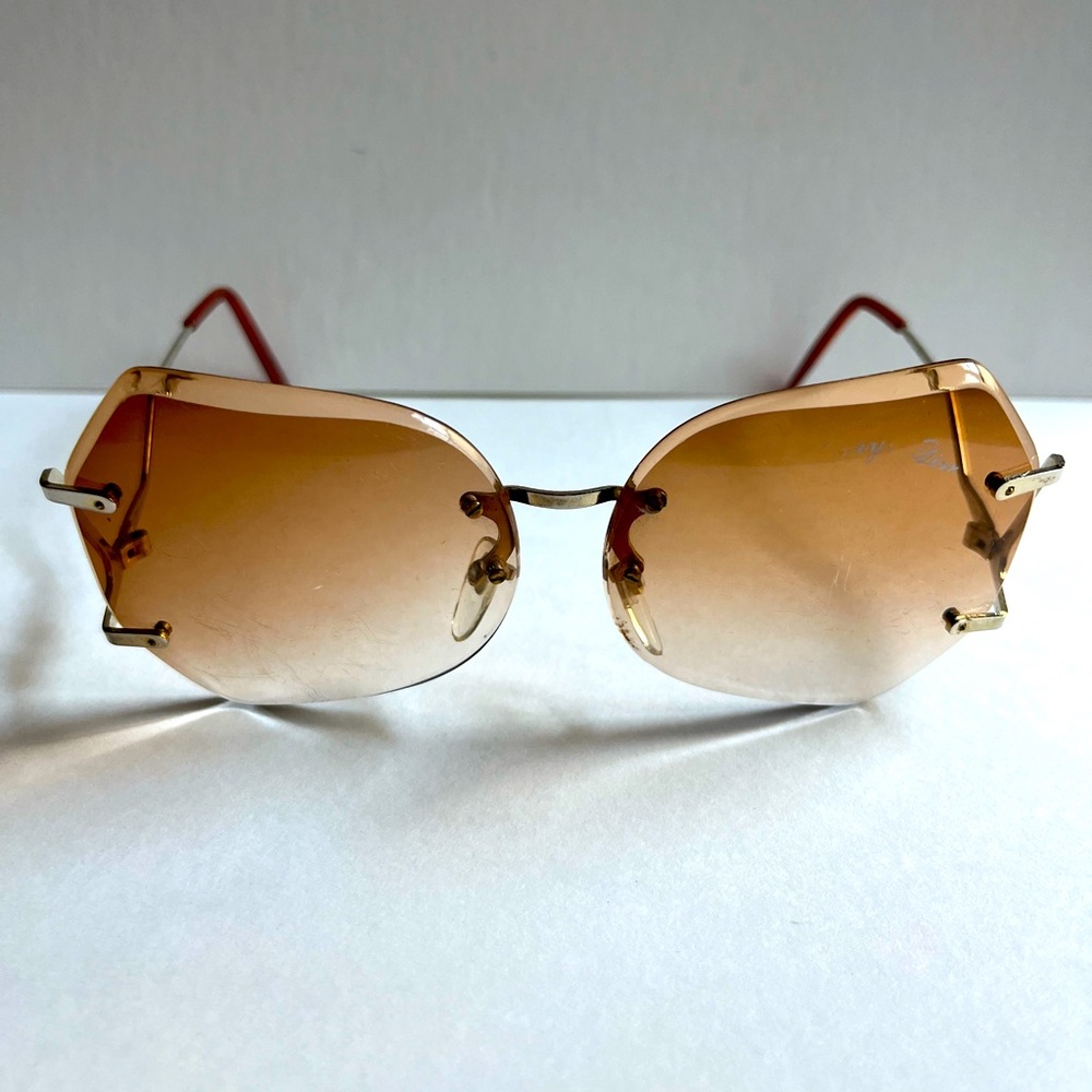 Vintage “Chrys” Dior Christian Dior 70s Glam Sunglasses Smoked Glass & Gold